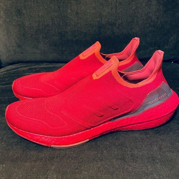NEW Adidas Ultraboost 22 Vivid Red Turbo Mens 11 US 10.5 UK 45 1/3 EUR Uncaged - Picture 4 of 14